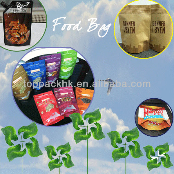 Laminated Kraft Paper Sausage Packaging Bags Heat Sealed Customized