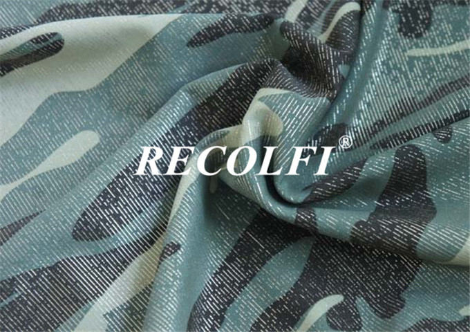 High Resiliency Camouflage Printing Fabric Made From Recycled Plastic
