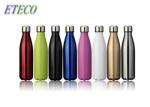 Durable Pink Stainless Steel Water Bottle , Big Metallic Sports Water Bottle
