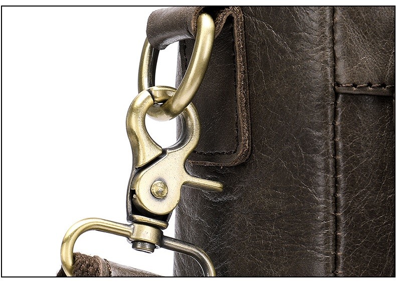 Leather Laptop Briefcase For Men Or Women Office School Bag BRB04
