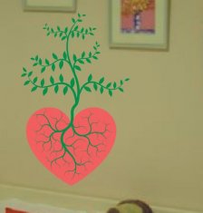 Large Wall Flower Stickers G135 / Design Wall Sticker