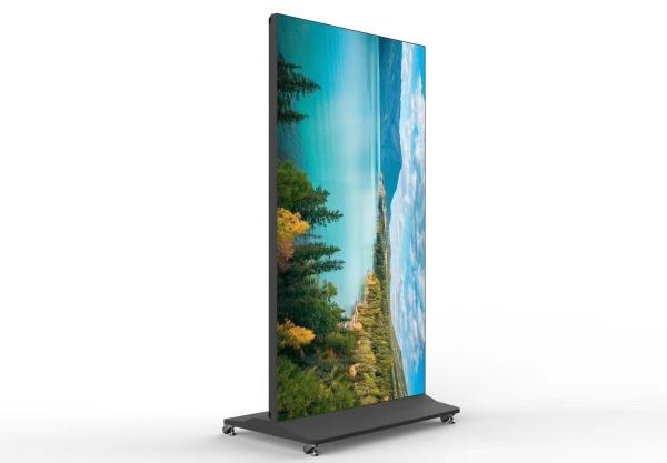 Quality 75inch Floor stand Full screen advertising display 178° Viewing Angle 450cd/m2 Brightness for sale
