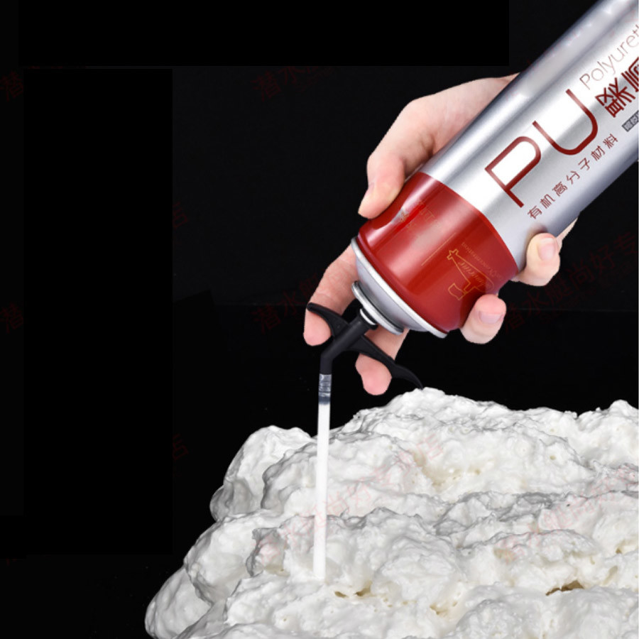 Tube Type One Inch Aerosol Pu Foam Spray Valve With Tube And Cap For Spray Polyurethane Foam Cans
