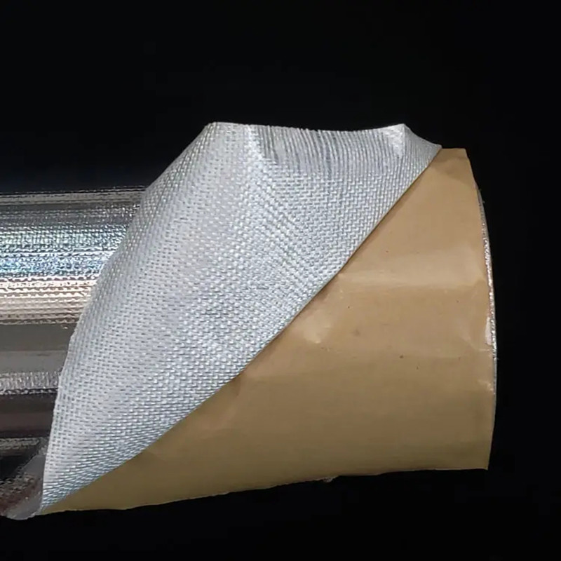 E Glass Insulated Aluminum Foil Fiberglass Cloth Corrosion Resistant