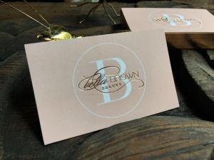 China Professional Rose Gold Edge Business Cards , Gold Foil Name Cards 90*54mm wholesale
