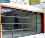 Sectional Organic Tempered Frosted Glass Panel Garage Doors
