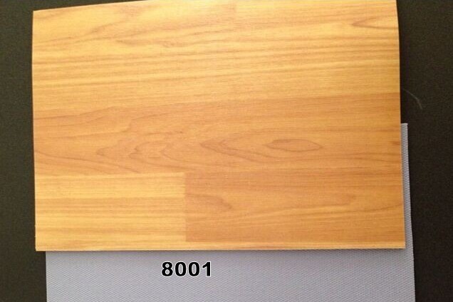 Custom PVC Floor Covering , Basketball Court Flooring Wood Grain Surface