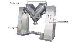 China Small V Shape Powder Mixer Bin Blender Field Installation Pharmaceutical wholesale
