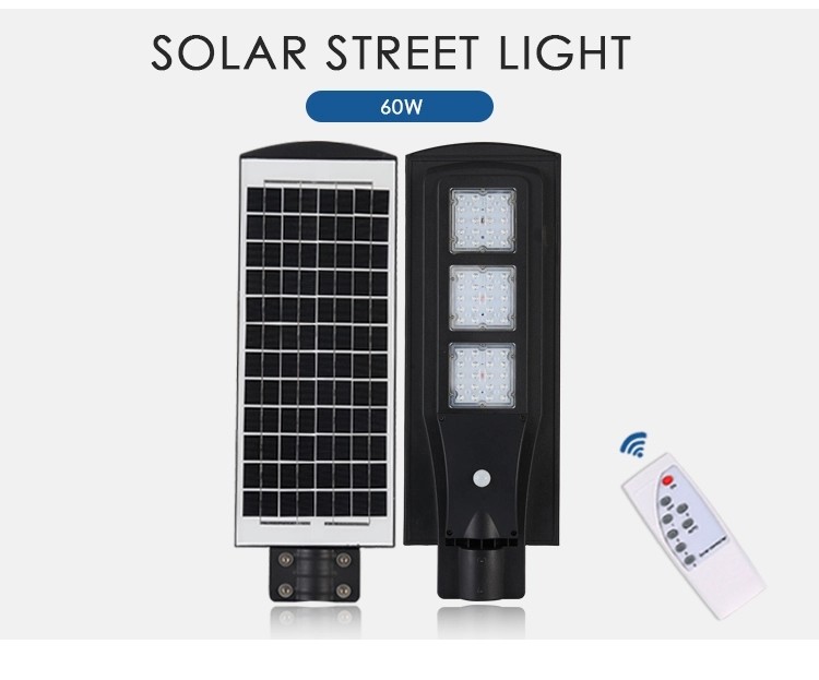 Water Resistant Integrated Solar Light Street Lamp With Motion Sensor