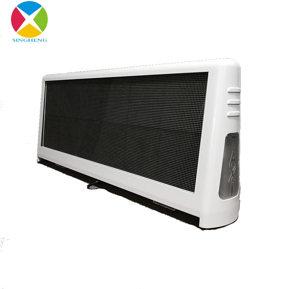 Taxi LED P5 Advertising Display Car Screen Wireless Remote Control