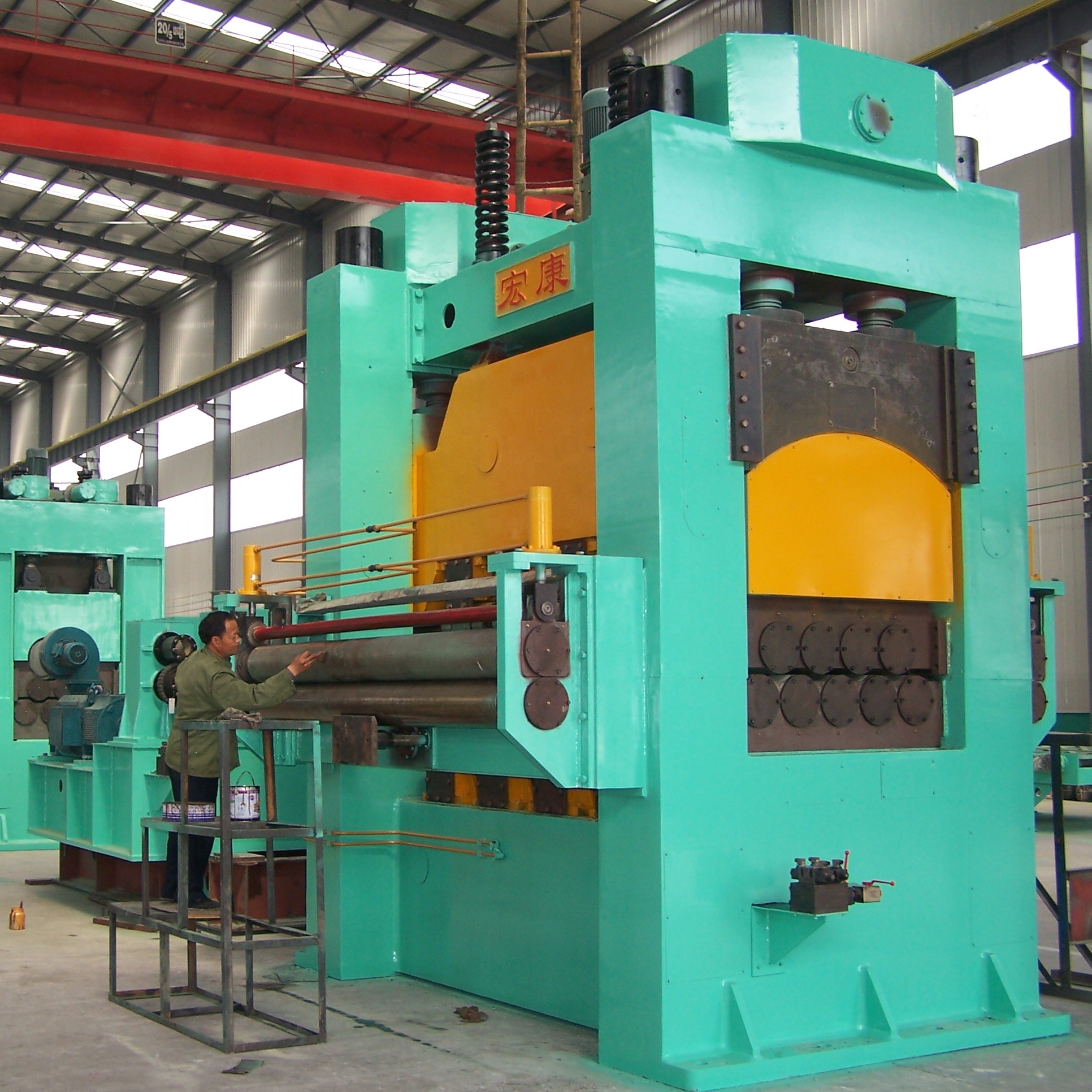 35KG Weight Steel Coil Leveling Machine for Coil Rewinding in Steel Manufacturing
