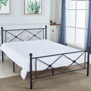 China Metal King Size Iron Bed Antique Modern Design For Home Hotel ISO9001 wholesale