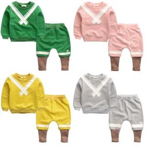 China High quality wholesale kids sweat suits children boutique clothing sets wholesale