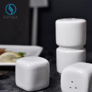 China White Ceramic Salt And Pepper Shakers wholesale