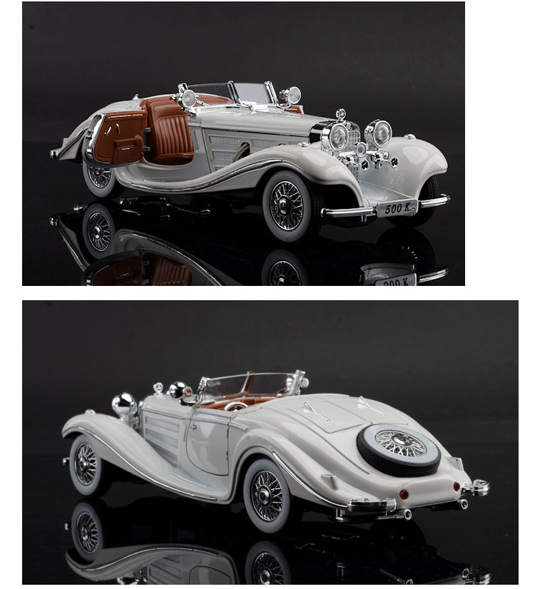 Battery No Battery Pull Back Car Toys 24 Vehicles 500k Alloy Vintage Model For Children's