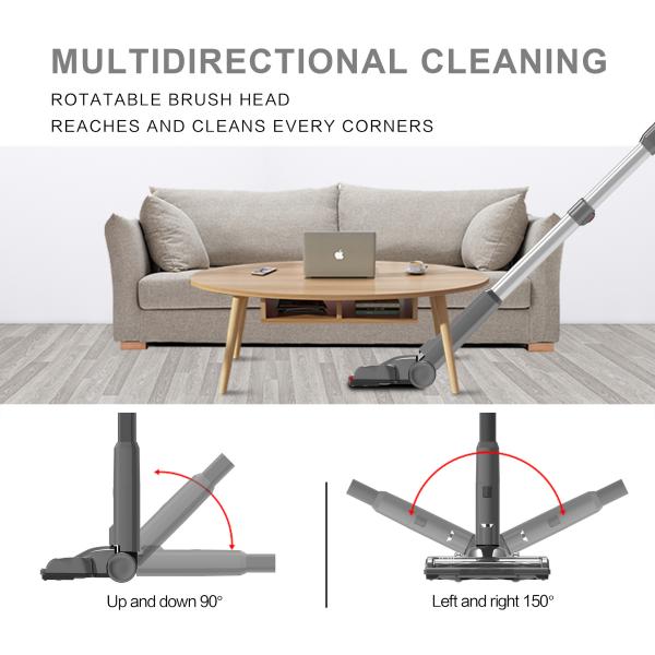 Automatic Wireless Vacuum Cleaner Handheld ABS Material