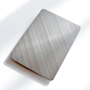 China 304 Cross Hairline Stainless Steel Sheet Decorative Wall Panel wholesale