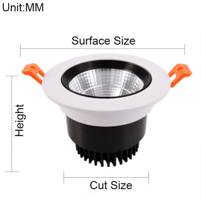 2700K - 6500K 6 Inch Ceiling Lights Downlights , High Power LED Lights Downlights