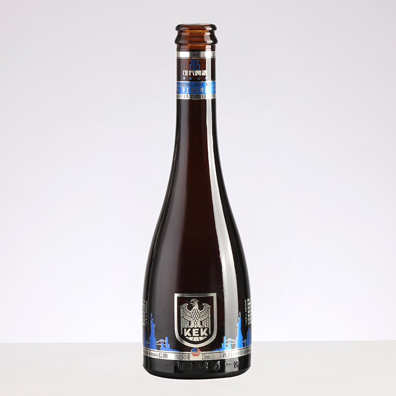 Acceptable Customer's Logo Glass Beer Bottles 250Ml 330Ml 500Ml 640Ml With Crown Cap