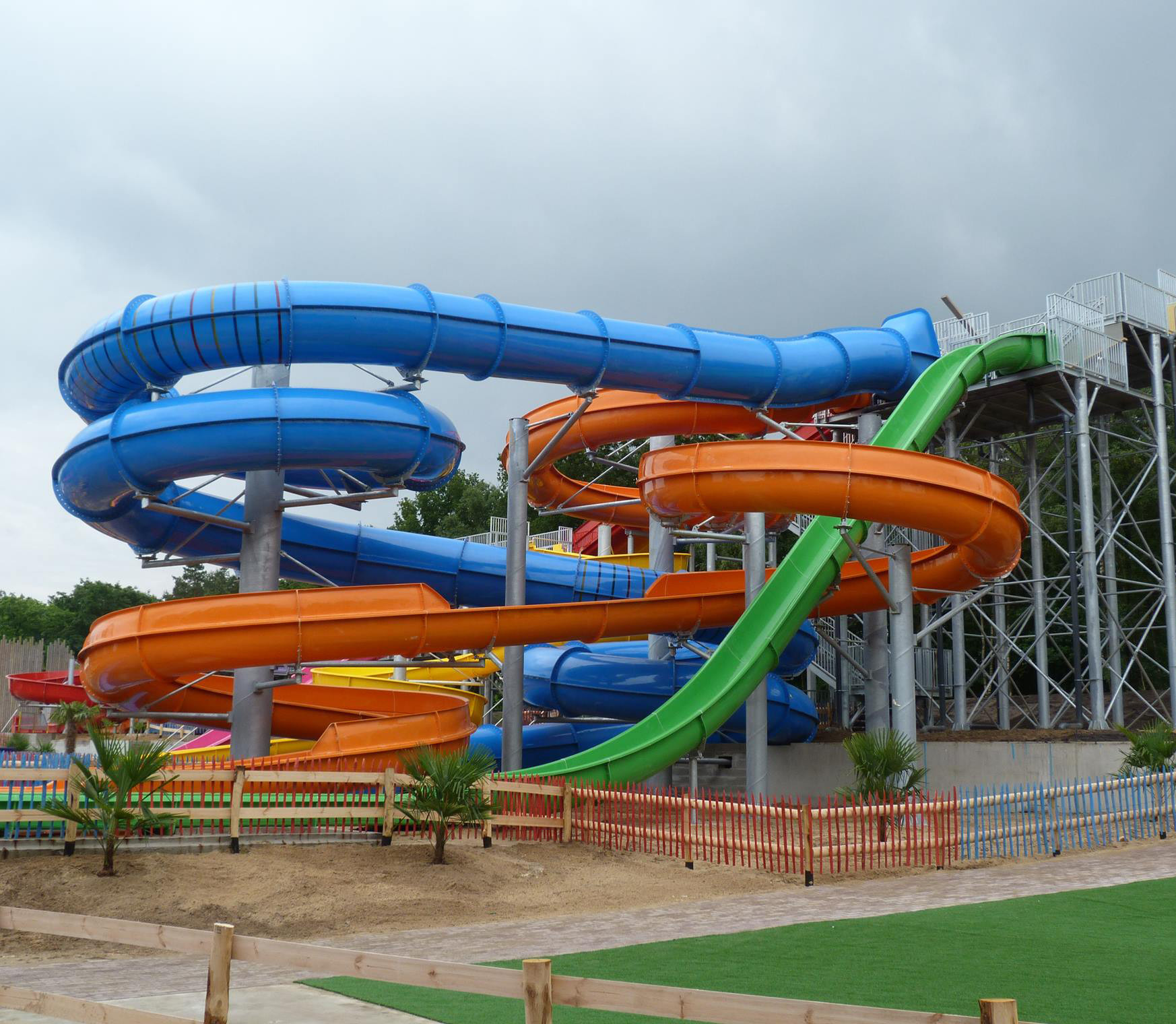 OEM Aqua Water Park Big Blue Tsunami Wave Pool Anti UV Steel Artificial Surf Machine for Sale
