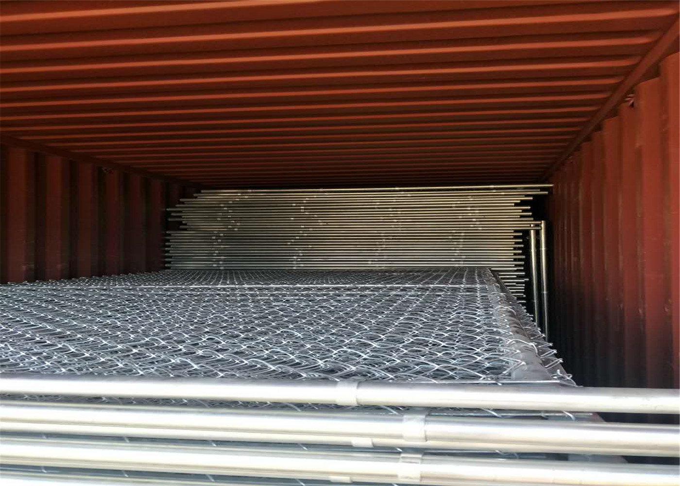 temporary chain link fence panels 6'x12' construction fence mesh spacing 60mm x 60mm x 2.70mm
