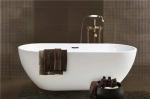 Simple Modern Acrylic Massage Bathtub / Small Stand Alone Tub Excellent Heat