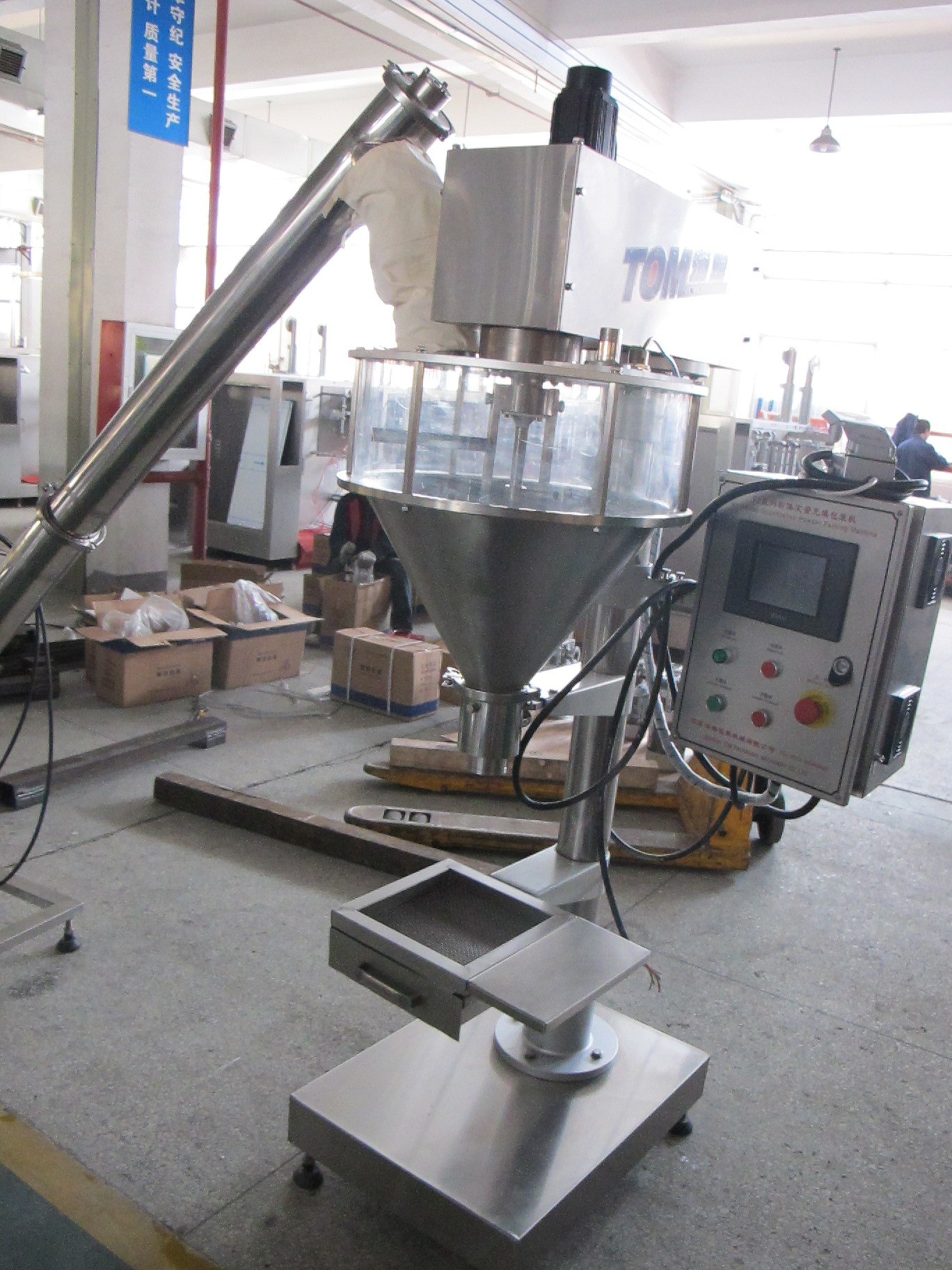 Pesticide Powder Filling Machine Semi Automatic For 1kg-5kg Bag Pesticide Filling Machine