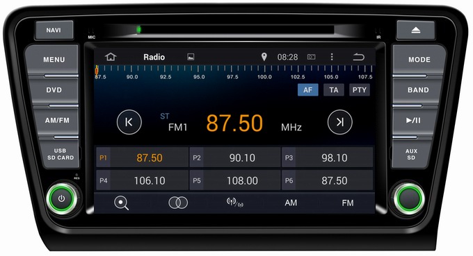 Ouchuangbo Auto Radio Stereo DVD Player for Skoda Octavia 2014 Pure Android 4.4 GPS Naviga