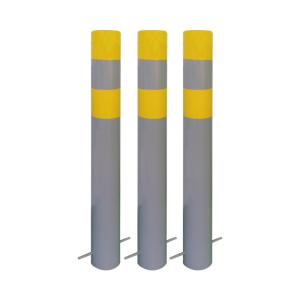 China Yellow Steel Safety Bollards 1000mm Height ISO9001 Certificated wholesale