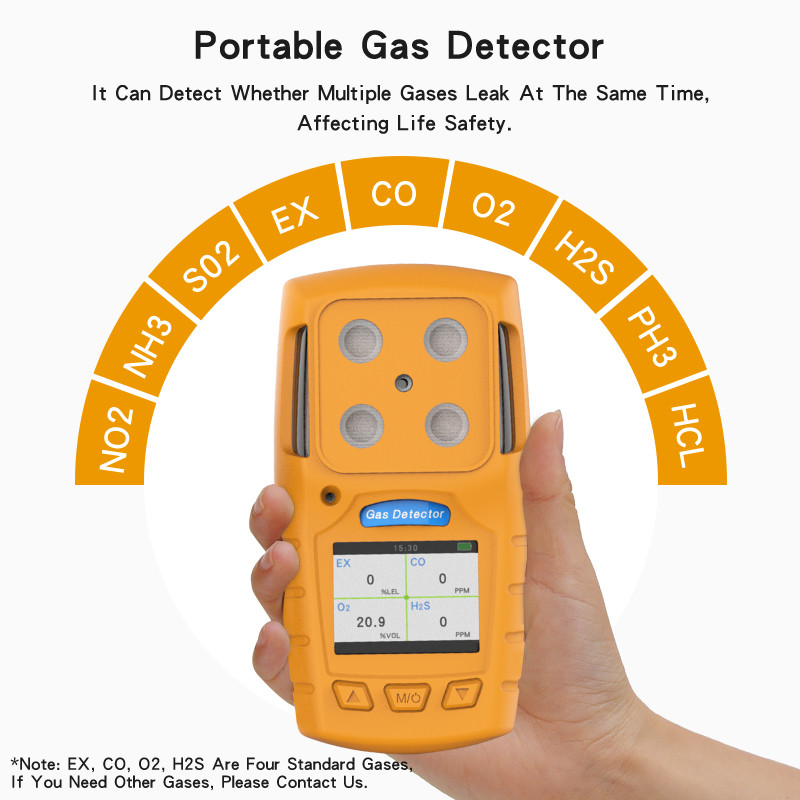 Portable 4 in 1 ES30A with CE|FCC approval for Flammable|Toxic gas leak test used in coal mine