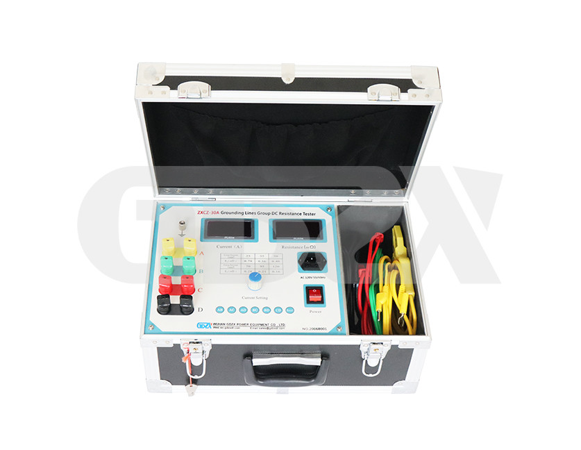 30A Intuitive Display DC Resistance Tester Grounding Lines Group High Accuracy