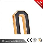 Promotion black square zinc alloy metal accessories,18.7*63.8mm black parts