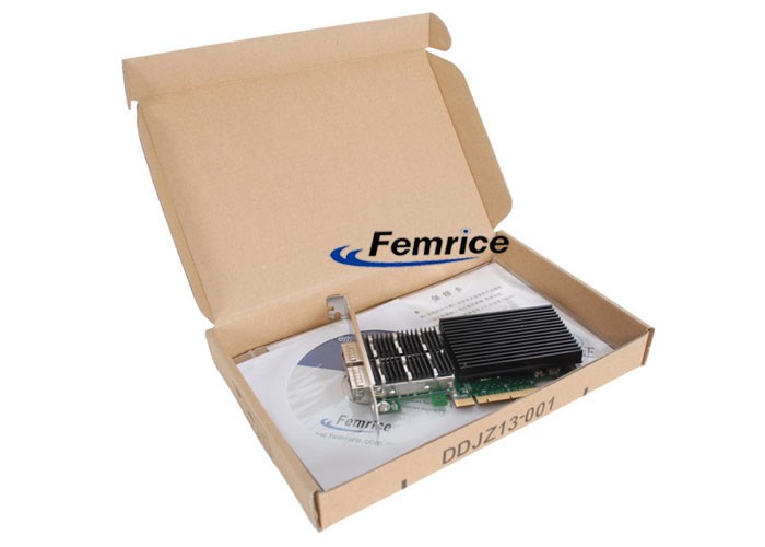 Femrice 40Gbps Dual Port Gigabit Ethernet PCIe x8 Server Adapter Intel X710 Gigabit Controller Network Interface Card