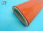 Steel Plant Use Braided Fiberglass Sleeve With Silicone Cover High Temperature