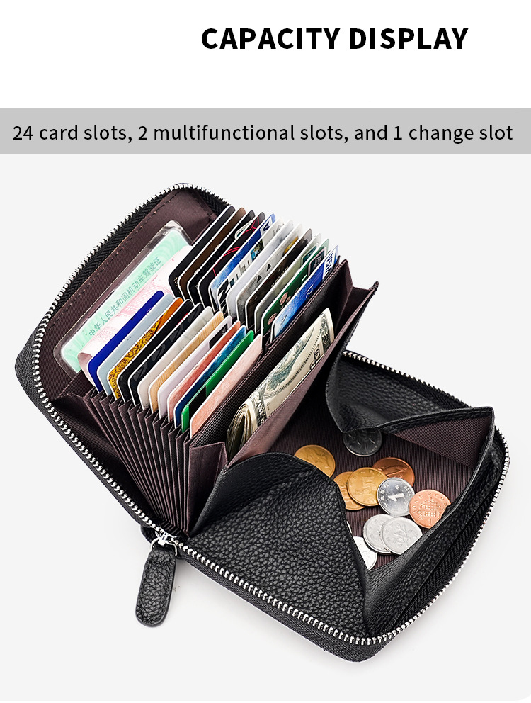 Low MOQ Japan Style Leather Wallet For Women Rfid Blocking Purse Credit Card Holder Clutch