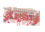 Commercial Colorful Outdoor Playground Equipment Slide Climbing Structure For
