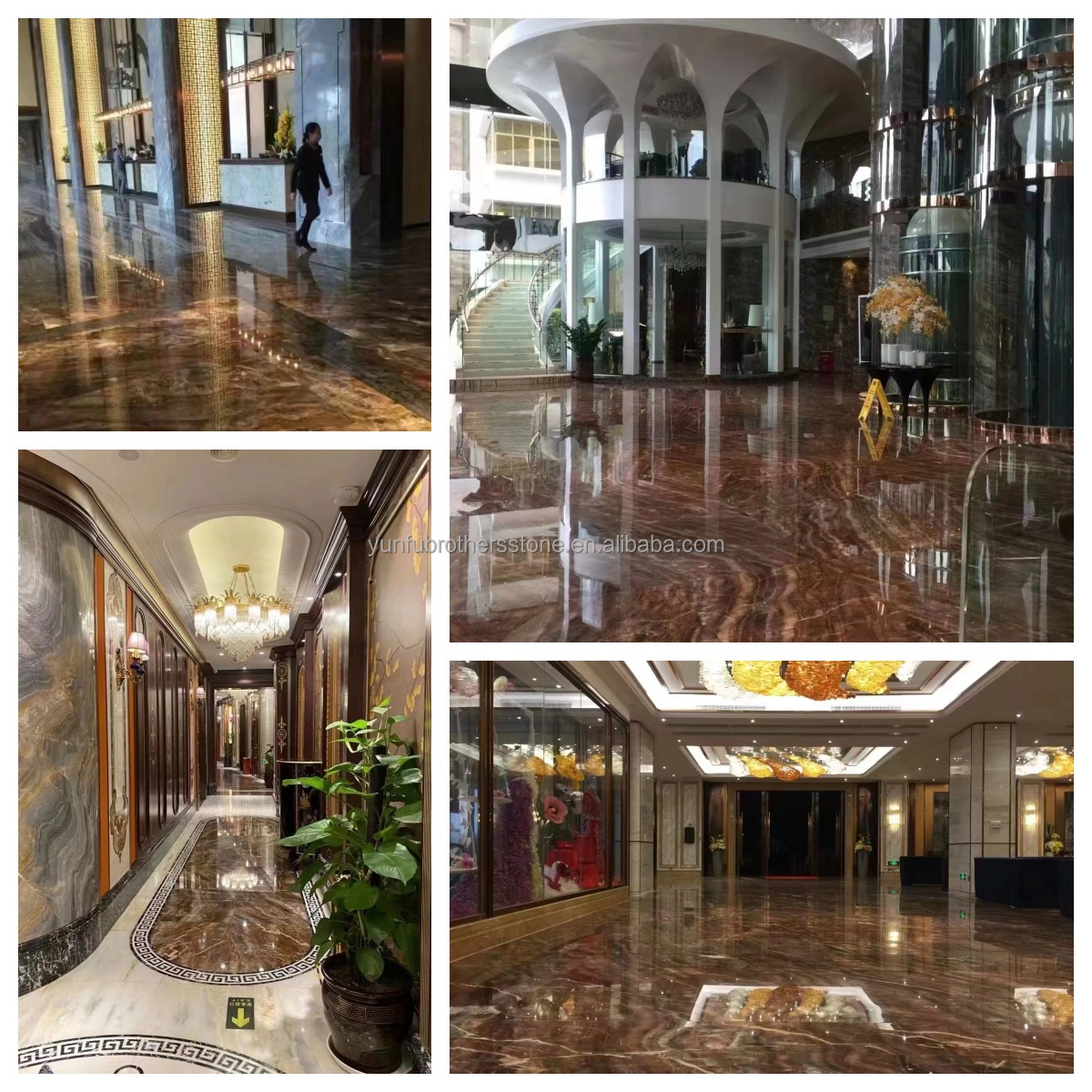 Book Match Translucent Blood-Orange Red Vein Onyx Marble Stone for Lavabo Decoration