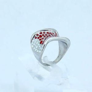 China Fashion 316L Stainless Steel Casting Clay CZ Stones Ring LRX319 wholesale