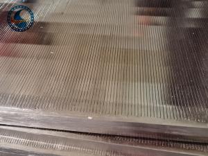 China Flat Welded Drying Equipment Stainless Steel Wedge Wire Grates 2x1.2m wholesale