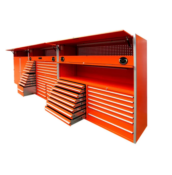 Customized Garage Cabinets Heavy Duty Storage Box on Wheels for Spare Tools and Parts