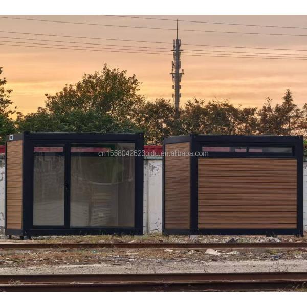 Main Structure Galvanized Steel Square Tubes 10ft 20ft Prefabricated Container Wooden House for Office Assembly House