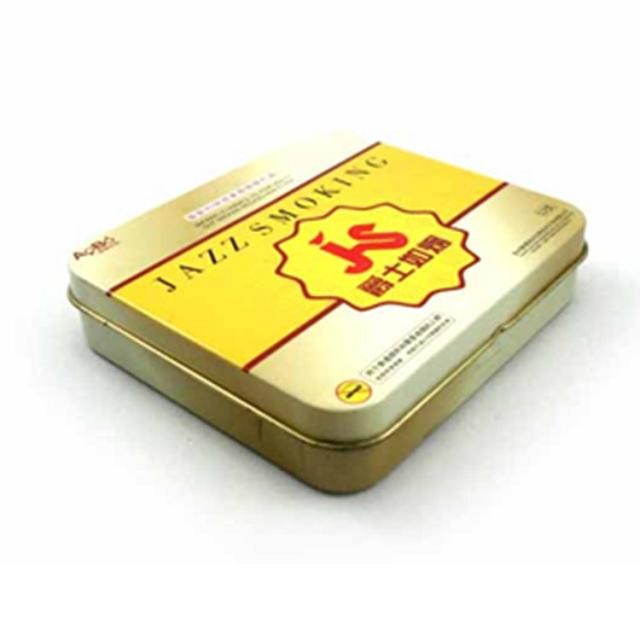 Jazz Smoking Cigar Tin Box / Tobacco Tin Containers With Customized Versions And Artwork