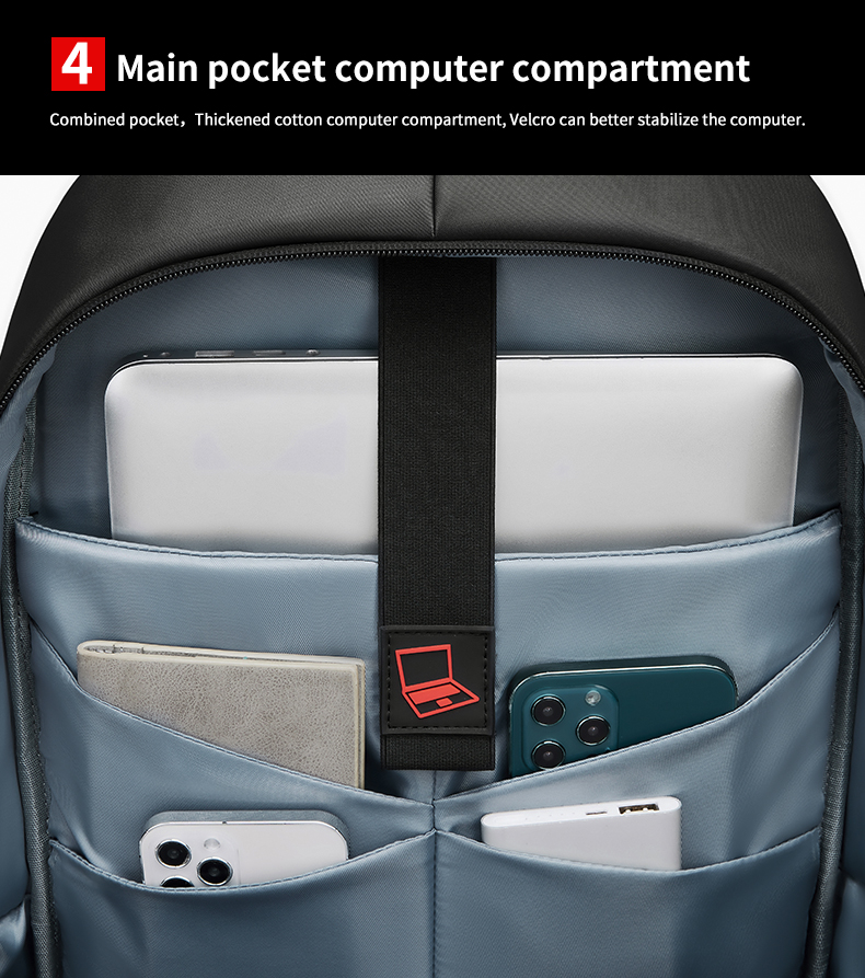 New fashion lightweight back pack college commute waterproof school bags men travel laptop backpack