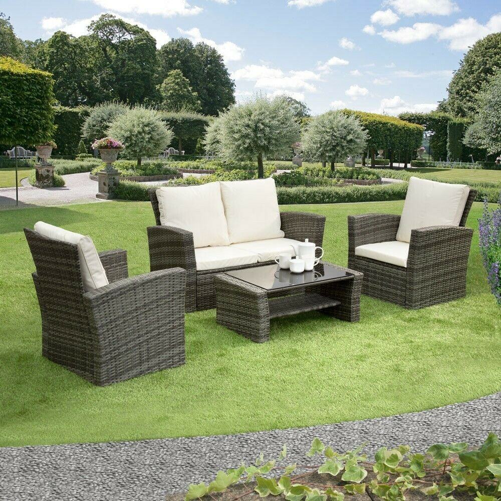 Oem Rattan Weaving Sofa Outdoor Wicker Chairs Combination