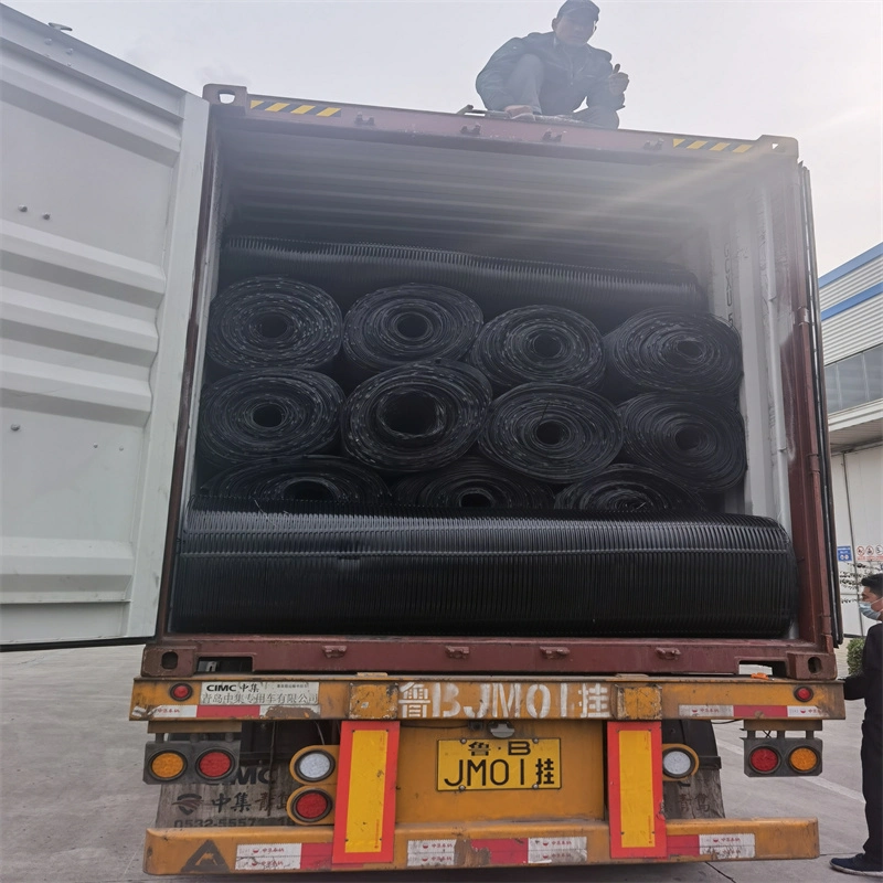 Geo Grid Ground Grid Plastic Uniaxial Polyester Geogrid Price Uniaxial Gravle Grid Ground for Driveway Basement