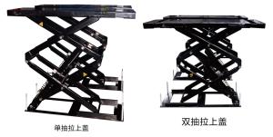 China In Floor Scissor Car Lifts 3200kg/1800mm Tubular Arm Design Scissor Car Lift In Ground Installation wholesale