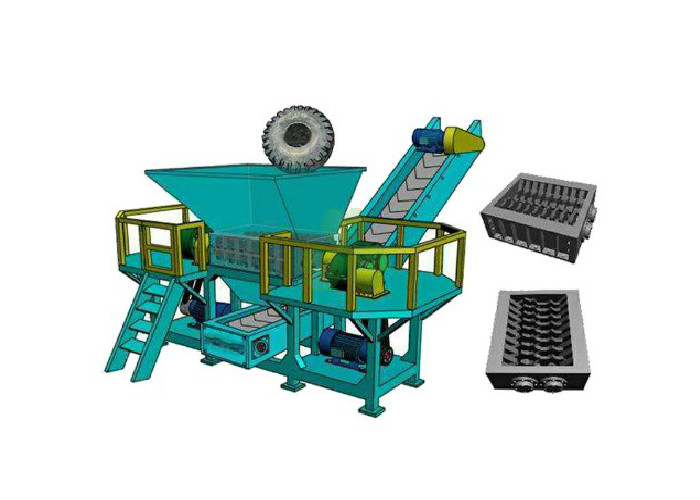 Automated PET Plastic Shredder Machine For Pipes / Profile High Performance