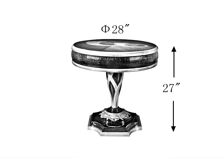 2015 hot sale round low coffee table end table safe TT-016