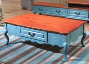 China Mediterranean Concise design cabinet living room furniture wood coffee table wholesale