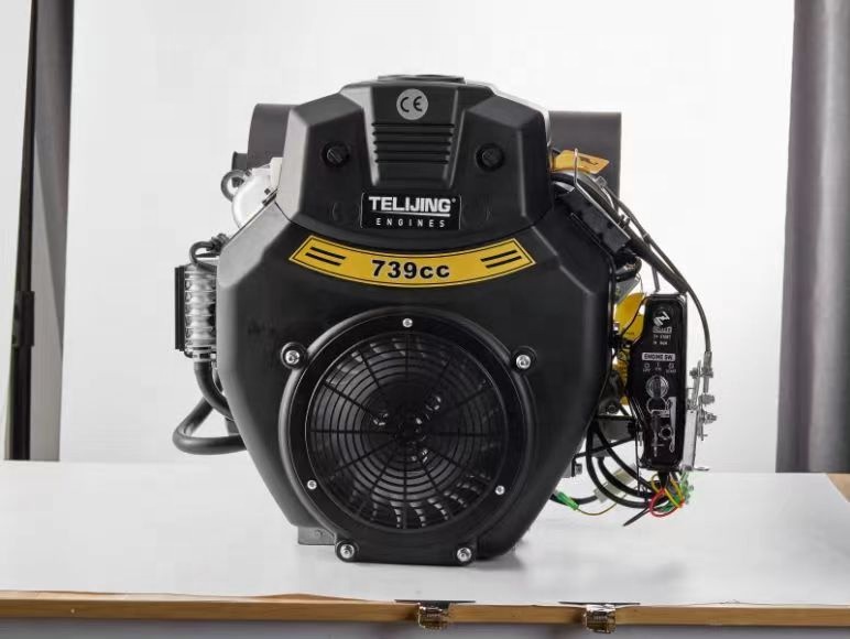 Loading Qty 20GP/40HQ 81/228 OHV 27 hp 739cc Twin Cylinder Gasoline Engine for Generators